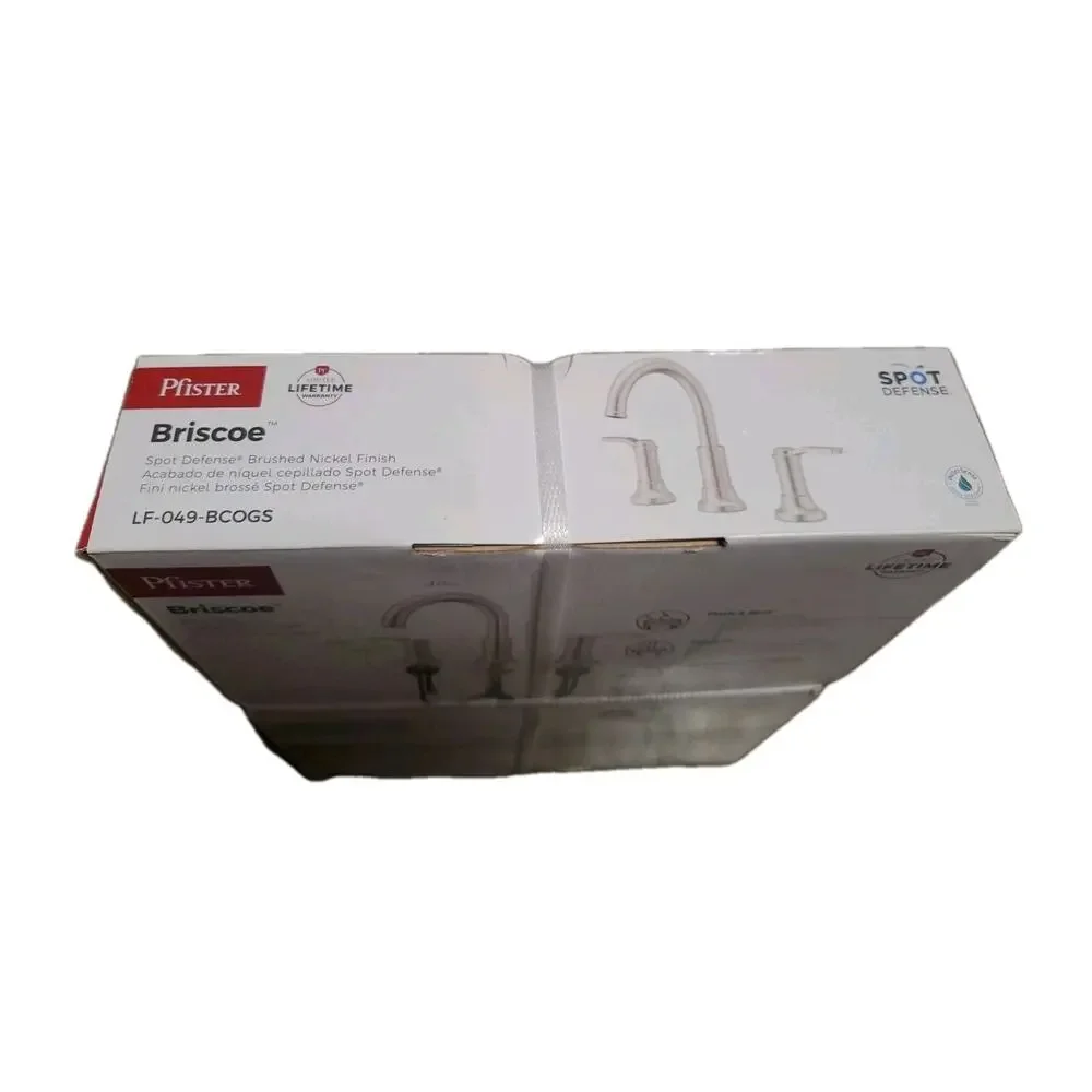 Pfister Briscoe 8 in. Widespread Double Handle Bathroom Faucet in Brushed Nickel